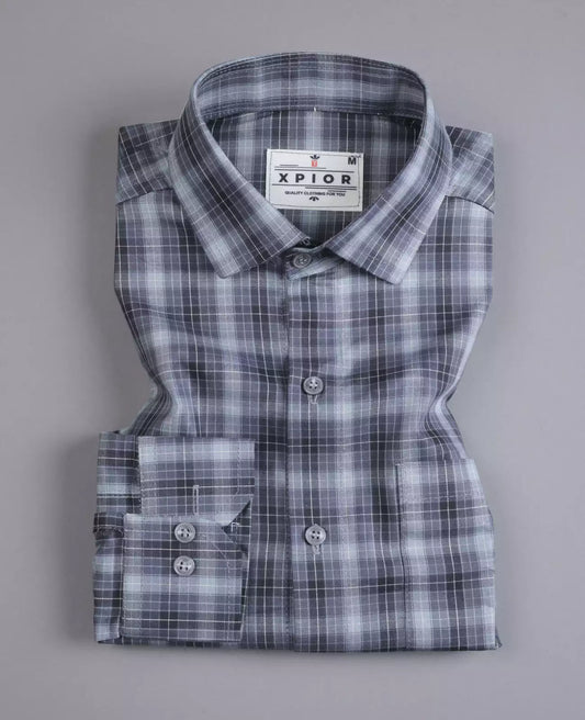 Memorable Men's Full Sleeves Checks Formal Shirt Premium Collection Cotton Fabric Multicolor