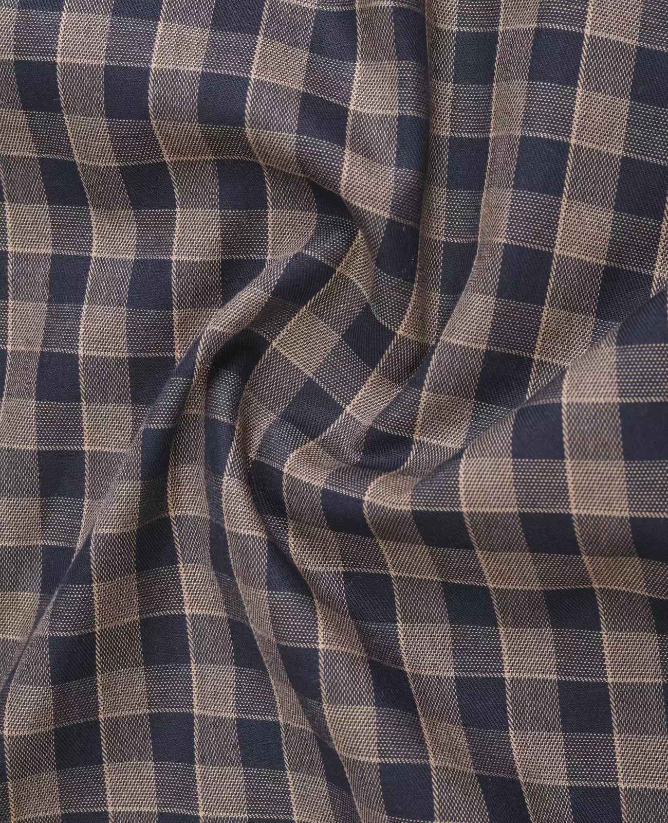 Resounding Men's Full Sleeves Mini Checks Formal Shirt Premium Collection Cotton Fabric Peach
